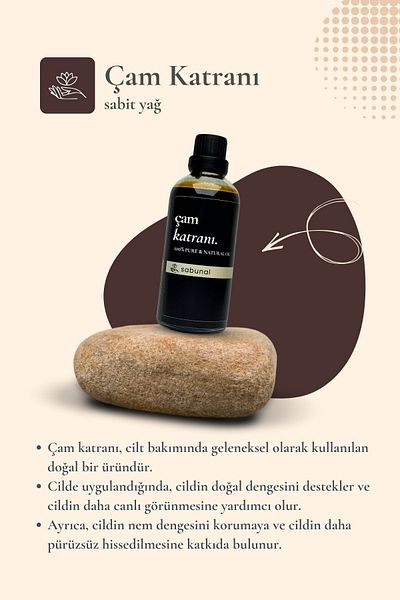 sabunal Pine Tar Oil 100 ml - Natural Multi-Purpose Care Oil