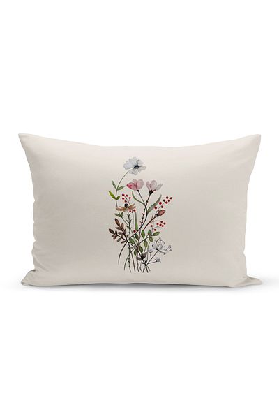 Bertille Home Flower Spring Series Κάλυμμα μαξιλαριού με ψηφιακή εκτύπωση διπλής όψης (Άνοιξη)