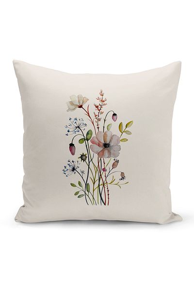 Bertille Home Flower Spring Series Κάλυμμα μαξιλαριού με ψηφιακή εκτύπωση διπλής όψης (Άνοιξη)