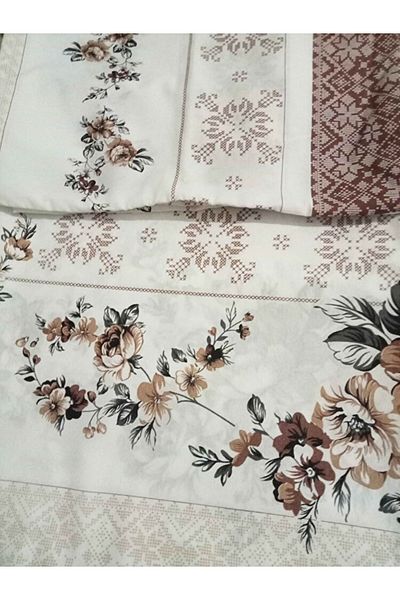 Shopyteks Комплект завивки с двоен флорален мотив