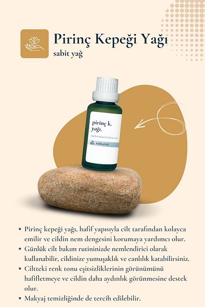 sabunal Rice Bran Oil 30 ml - Skin Brightening and Equalizing Care Oil