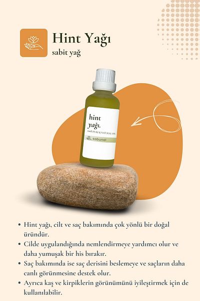 sabunal Castor Oil 50 ml - Anti-Hair Loss and Hair Care Natural Oil