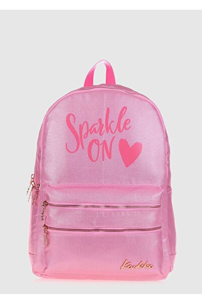 KAUKKO Pink K1564 Sparkle Pink Backpack