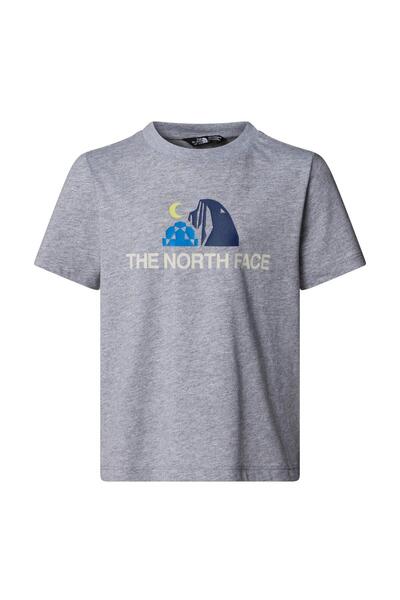 THE NORTH FACE GRAPHIC RELAXED Erkek Çocuk Tişörtü NF0A8AXEDYX1 Gri-7YAŞ