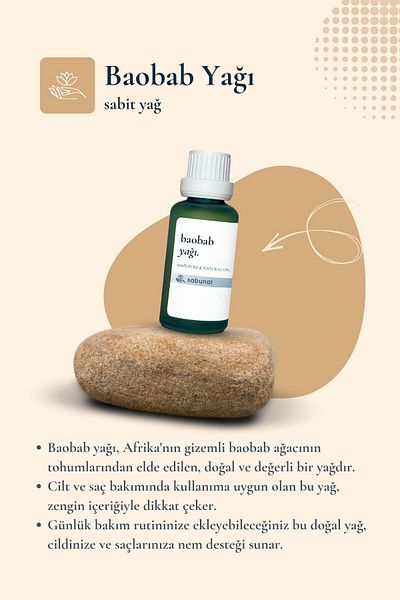 sabunal Baobab Oil 30 ml - Natural Skin Care Oil