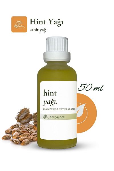 sabunal Castor Oil 50 ml - Anti-Hair Loss and Hair Care Natural Oil