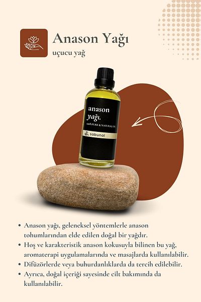 sabunal Anise Oil 100 ml - Pure Herbal Skin Care and Aromatherapy Oil