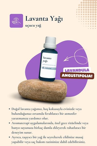 sabunal Lavender Oil 30 ml - Aromatherapy and Care Oil