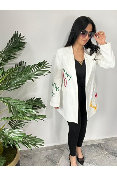 MODA Özel Nakışlı Tasarım Blazer Ceket