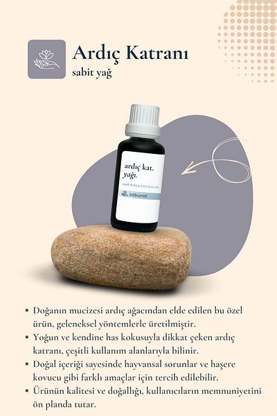 sabunal Juniper Tar Oil 30 ml - Traditional Natural Hair and Skin Care Oil