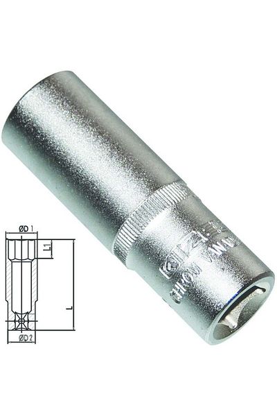 İzeltaş 1/2 6 Corner Deep Socket Wrench 13 Mm