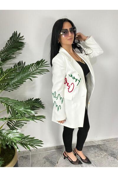 MODA Özel Nakışlı Tasarım Blazer Ceket
