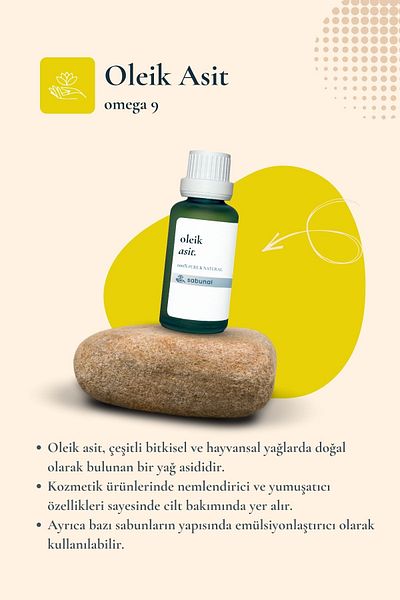 sabunal Oleic Acid Serum 30 ml - Moisturizing Anti-Aging Serum for Hair and Skin