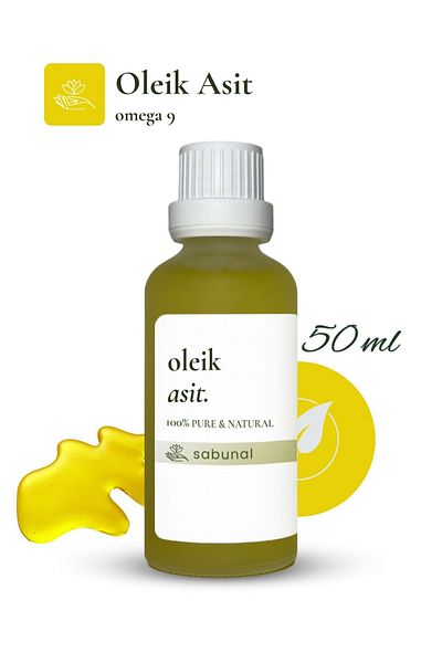 sabunal Oleic Acid Serum 50 ml - Moisturizing Anti-Aging Serum for Hair and Skin