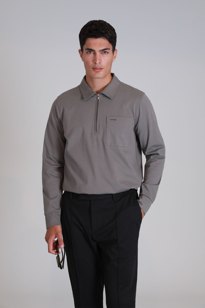 Lufian Мъжка суитшърт - Tardu Sand Colour