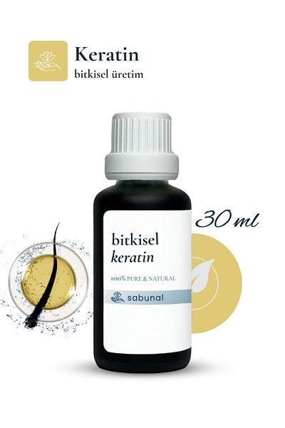 sabunal Herbal Keratin 30 ml -Supporting Ingredient Suitable for Hair Care Shampoos