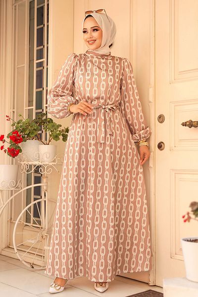 Neva Style Rochie Hijab cu model de nurcă - 23422V