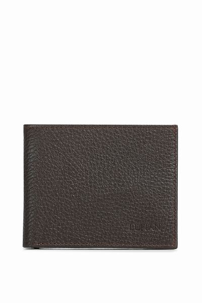 Lufian Men's Leather Card Holder Jimmy - Brown