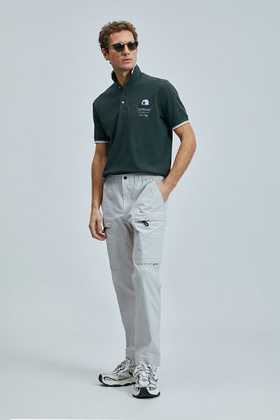Lufian Respect Men's Beach Jogger Pants Slim Fit Stone