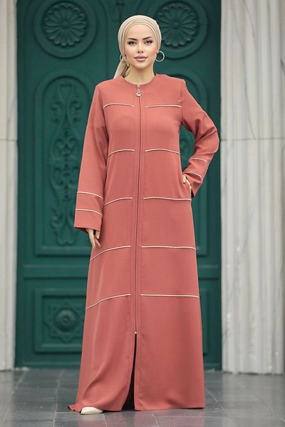 Neva Style Λεπτομερή ρίγες πλακάκι Hijab Ferace 20044krmt