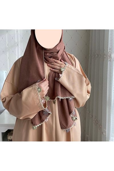 Nimet Abla Butik Hand Embroidered Prayer Robe Suit