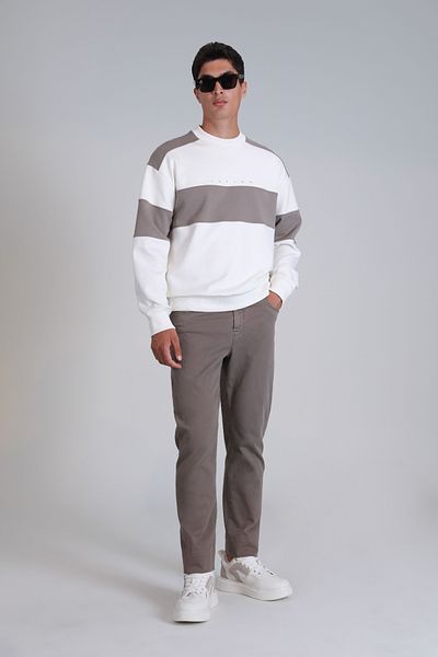 Lufian Slim Fit Chino Trousers - Helt Sport Men's Sand