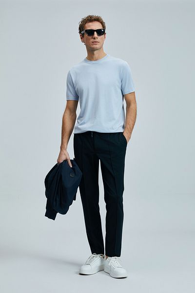Lufian Gray Mixed Tino Men's Sweater - Off/ 	 Open Style