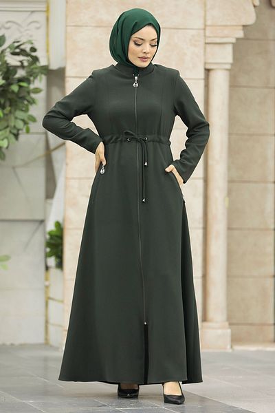 Neva Style قفازات كاكي حجاب مع جيوب 60125hk