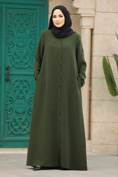Neva Style حجاب كاكي بسحاب 625 هونج كونج