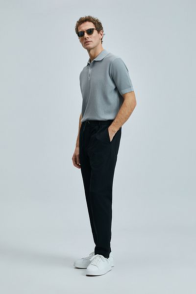 Lufian Hunter Smart Men's Chino Pants Slim Fit Black