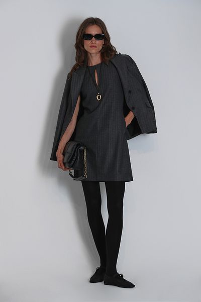 Lufian Anges Anthracite Regular Fit Women's Dress