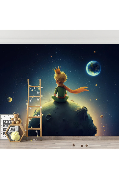 dreamwall Gezegen Temalı Duvar Kumaşı -Isı ve Ses Yalıtımlı