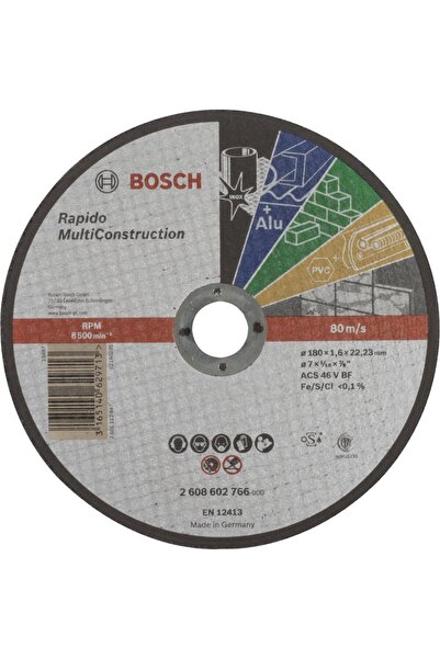 Bosch Kesme Diski MultiConstruction 180x1.6mm Tüm Malzemeler