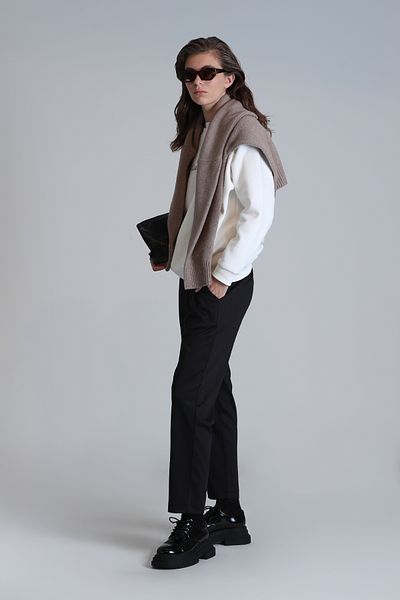 Lufian Women's Black Curry Trousers