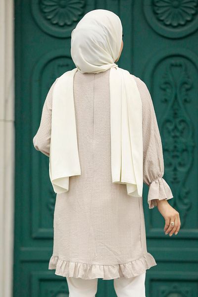 Neva Style Κολιέ Mink Hijab Tunic 5281v