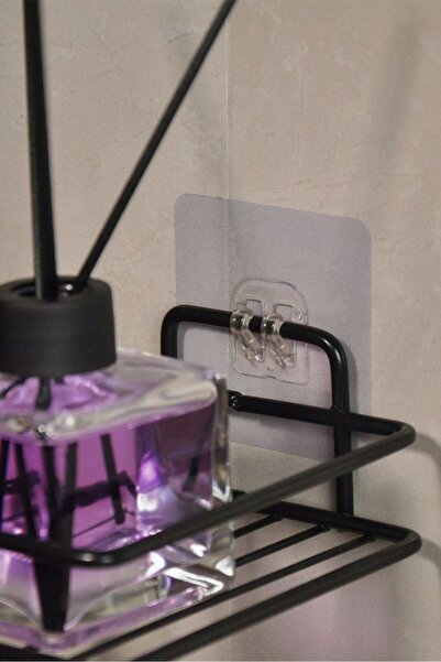 METALAY حامل ورق التواليت اللاصق حامل ورق التواليت المعدني الأسود