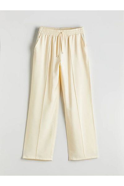 LC Waikiki Lcw vision yellow elastic waist women's pants