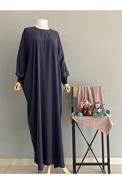 bassell Mısır Medine Ipeği Yarasa Kol Ferace Eslem Elbise