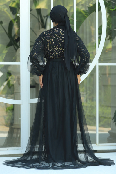 Neva Style Βραδινό φόρεμα με παγιέτες χρυσό τσαλακωμένο 54410GOLD