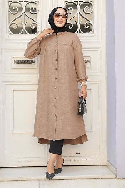 Neva Style تونيك حجاب الجمل - بأزرار، موديل 5642C