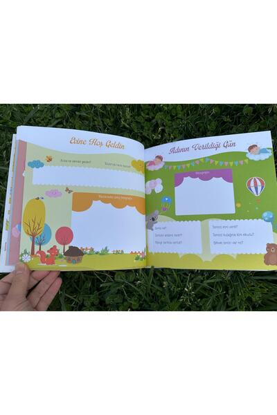 BEBİSBOOK ذكريات طفلي الأولى - مذكرات الحمل - أجندة الطفل - كتاب ذكريات الطفل - مذكرات الطفل
