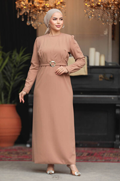 Neva Style Φόρεμα μπισκότο τεσετούρ 636BS