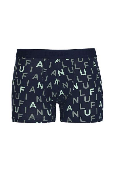 Lufian Men's Cotton Boxers - Rose Navy Blue