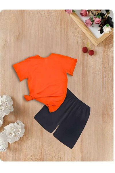 DOCE ELEGANTE Ribbon Printed Children's Summer Suit