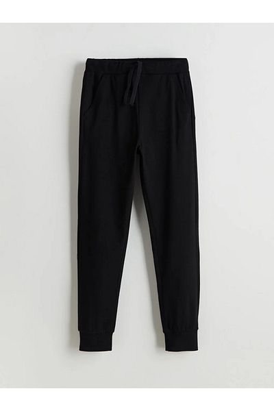 LC Waikiki Lcw Kids Black Elastic Waist Boy's Jogger Sweatpants