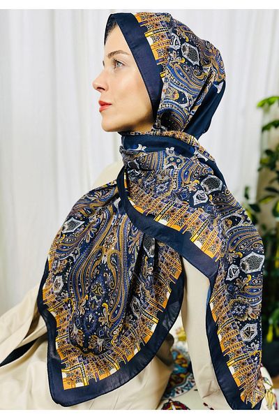 kubbe Intense Retro Pattern Soft Cotton Shawl - Capture a Peaceful and Stylish Style with Retro Ethnic Pattern