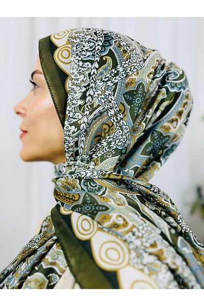 kubbe Zen Soft Cotton Shawl - Capture a Peaceful and Stylish Style with Retro Ethnic Pattern