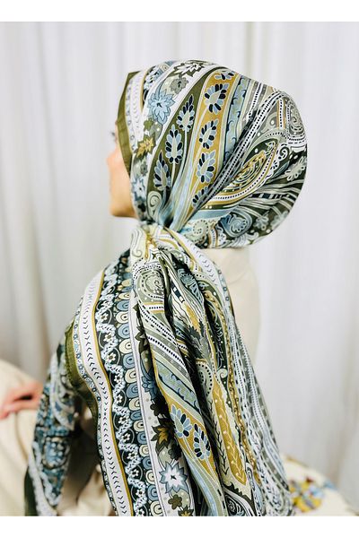 kubbe Premium Round Retro Pattern Soft Cotton Shawl - Capture a Stylish Style with Its Ethnic Pattern