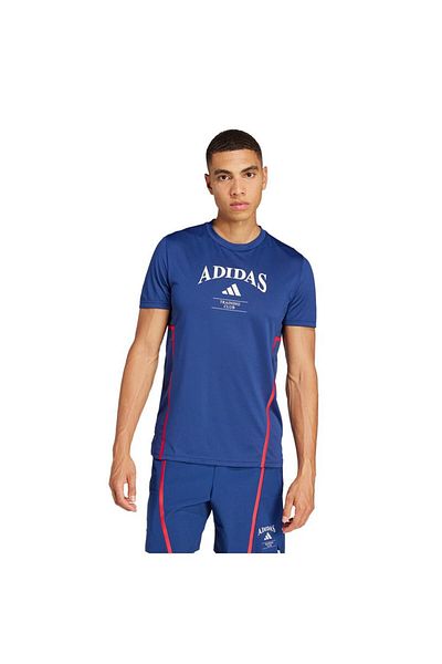 adidas Tricou albastru pentru bărbați D4t Heritage Tee Blue Jı6353