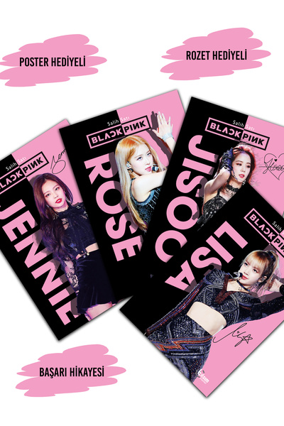 TILSIM YAYINEVİ BLACKPİNK KİTAPLARI SETİ - ROSE - LİSA - JENNİE - JİSOO- POST...